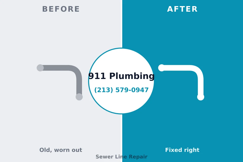 Before and after: plumbing repair Gate City, VA